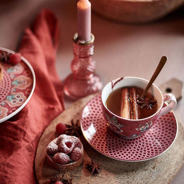 Pip Studio Flower Festival Cup & Saucer - Pink